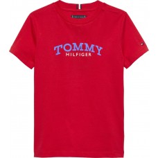 TOMMY HILFIGER μπλούζα αγόρι KB0KB10263-XL8 κόκκινη